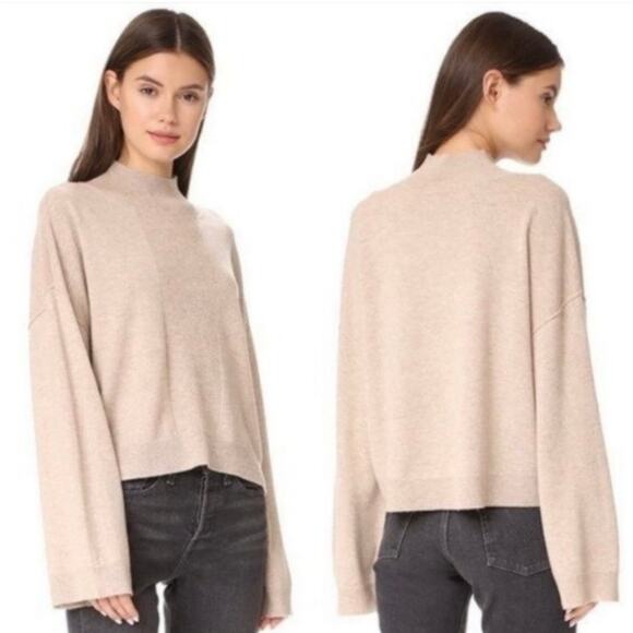 ATM Anthony Thomas Melillo Mock Neck Wool Cashmere Sweater XS - Picture 1 of 6